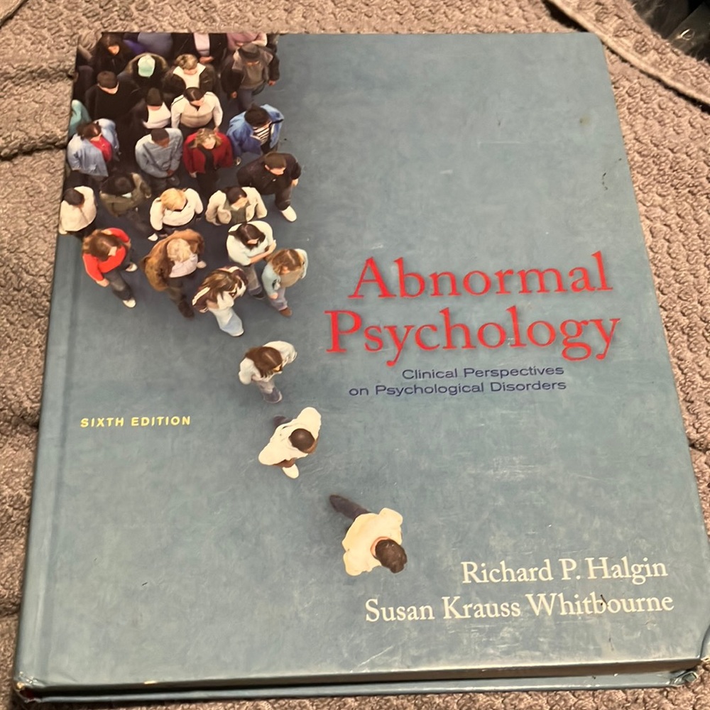 Abnormal psychology- clinical perspective on psychological disorders textbook